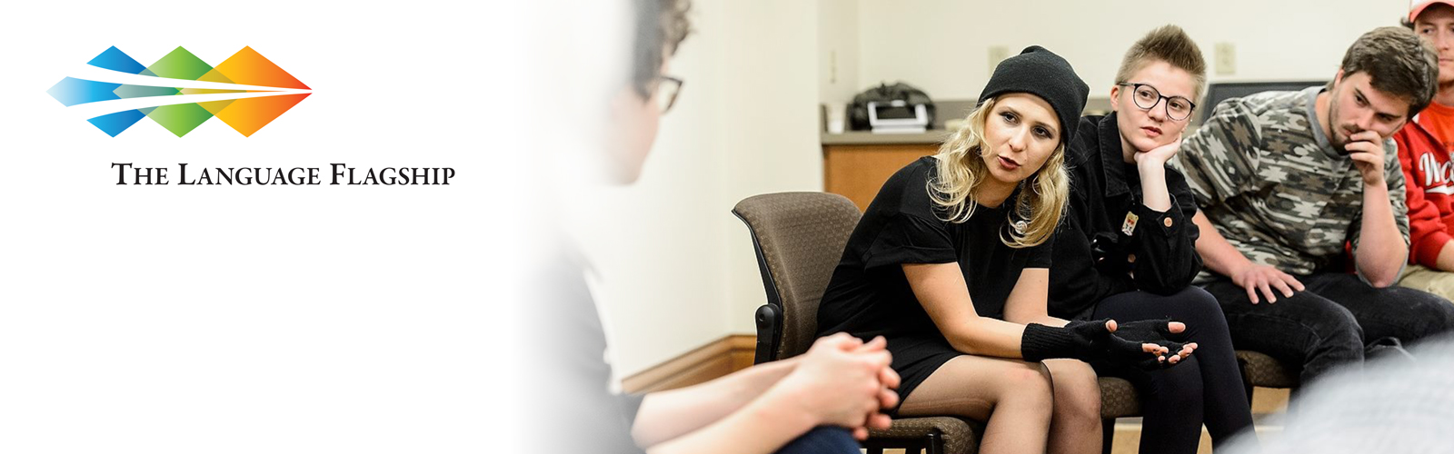 Members of the band Pussy Riot speak with Flagship students